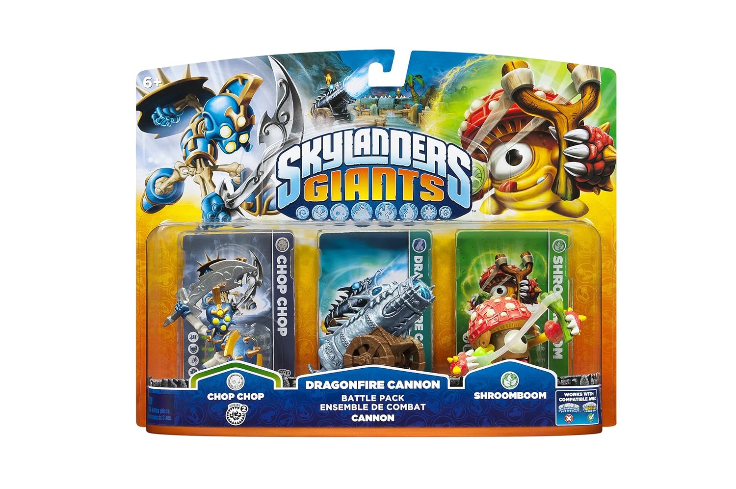 Skylanders Giants Battlepack #1 - Chop Chop - Dragonfire Cannon - Shroomboom : Video Games