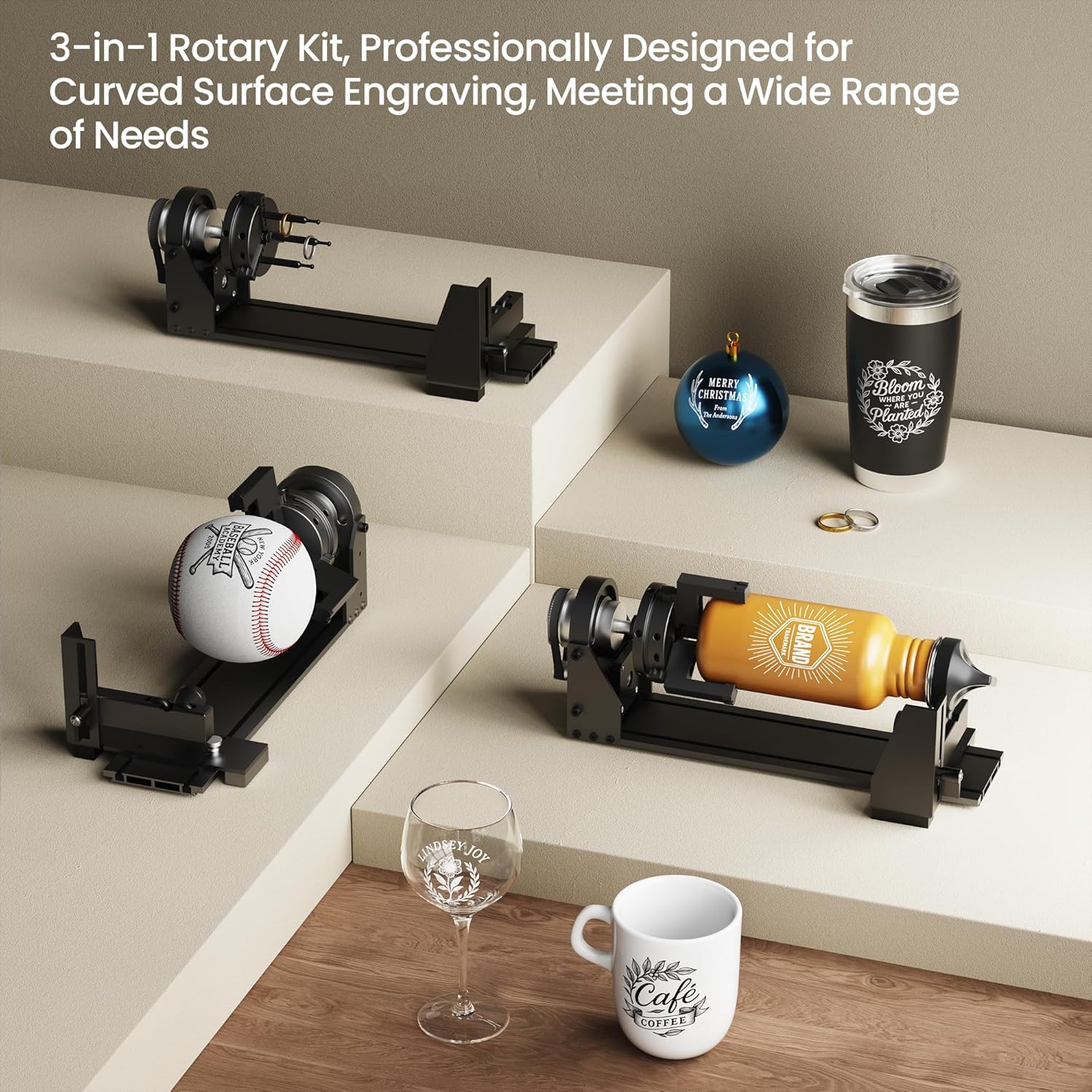 LONGER Laser Engraver Ray5 20000mW Engraver Machine with Air Assist Kit DIY CNC Laser Cutter Tool for Metal Glass Wood Working Area 15.7 "x15.7" with 4-in-1 Rotary Roller Kit