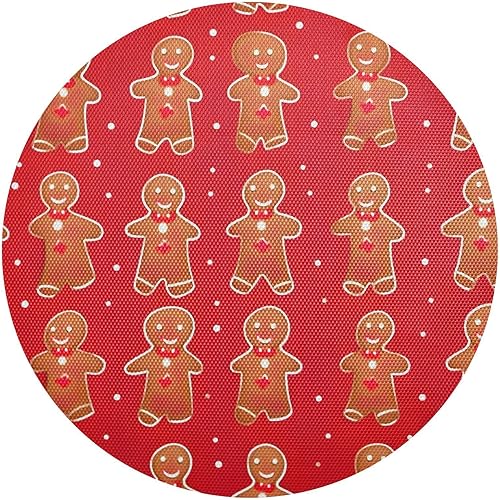 Miniatura 2 de Juego de 4 manteles individuales redondos lavables para mesa de comedor, manteles individuales resistentes al calor para cocina, manteles