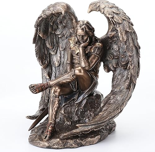 US Estatua de Lucifer el ángel caído de 6.5 pulgadas de bronce fundido en frío