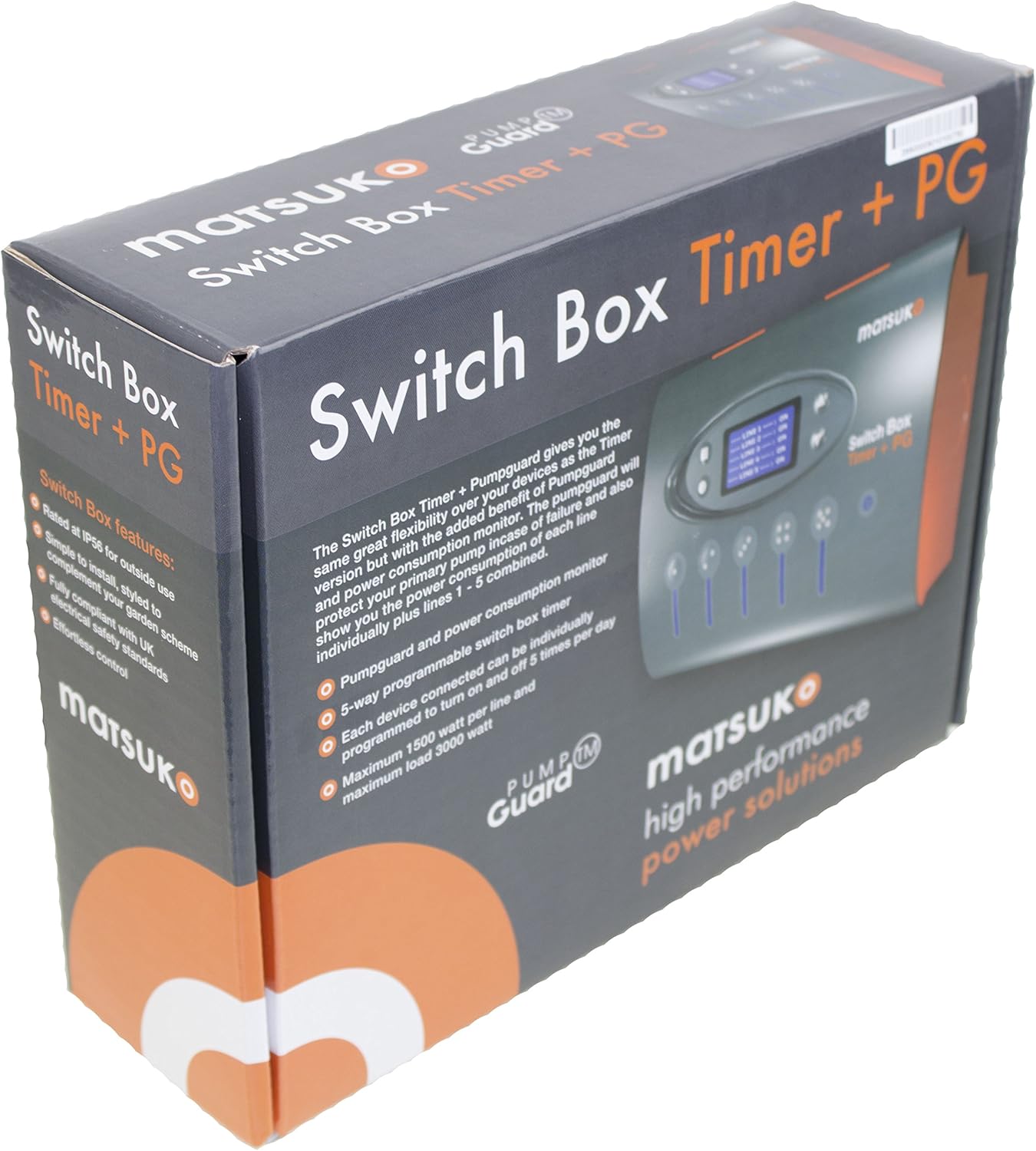 Matsuko 5 Way Switch Box With Timer and Pump Guard BigaMart