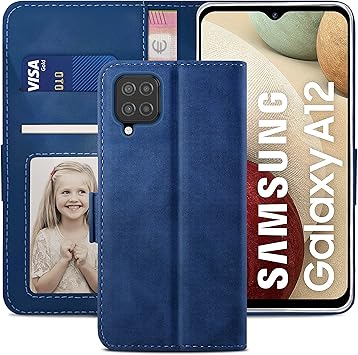 YATWIN Coque pour Samsung Galaxy A12, Aussi Compatible pour Samsung M12,  Étui Téléphone Cuir Samsung Galaxy A12 avec [Carte Fente] [Fonction  Support] Etui Housse pour Samsung Galaxy A12/M12, Bleu : Amazon.fr:  High-Tech
