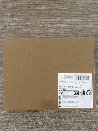 Miniatura 4 de XICHENGSHIDAI Caja de almacenamiento para teléfono celular, 24 rejillas de madera, organizador de escritorio para teléfono móvil, caja de