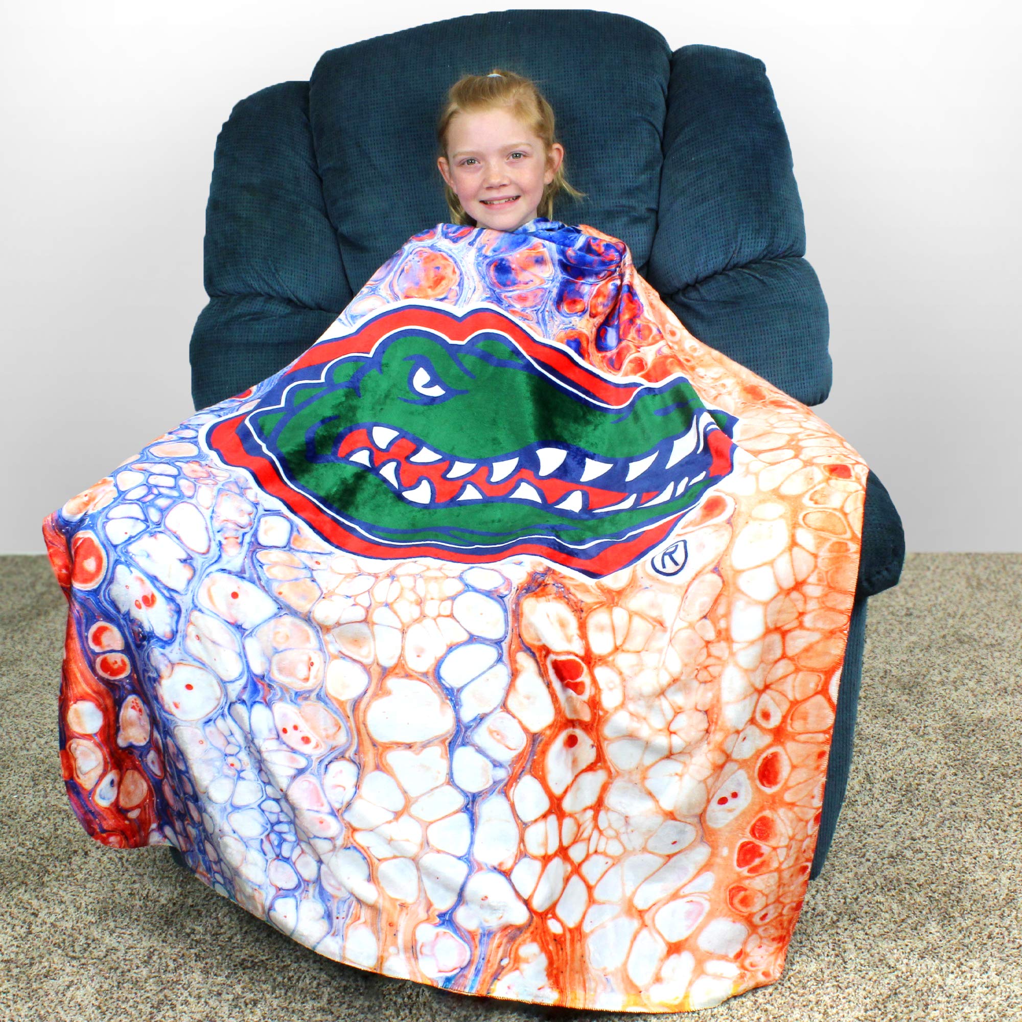 Florida Gator Throw Blanket NCAA Stripe Personalized Blankets