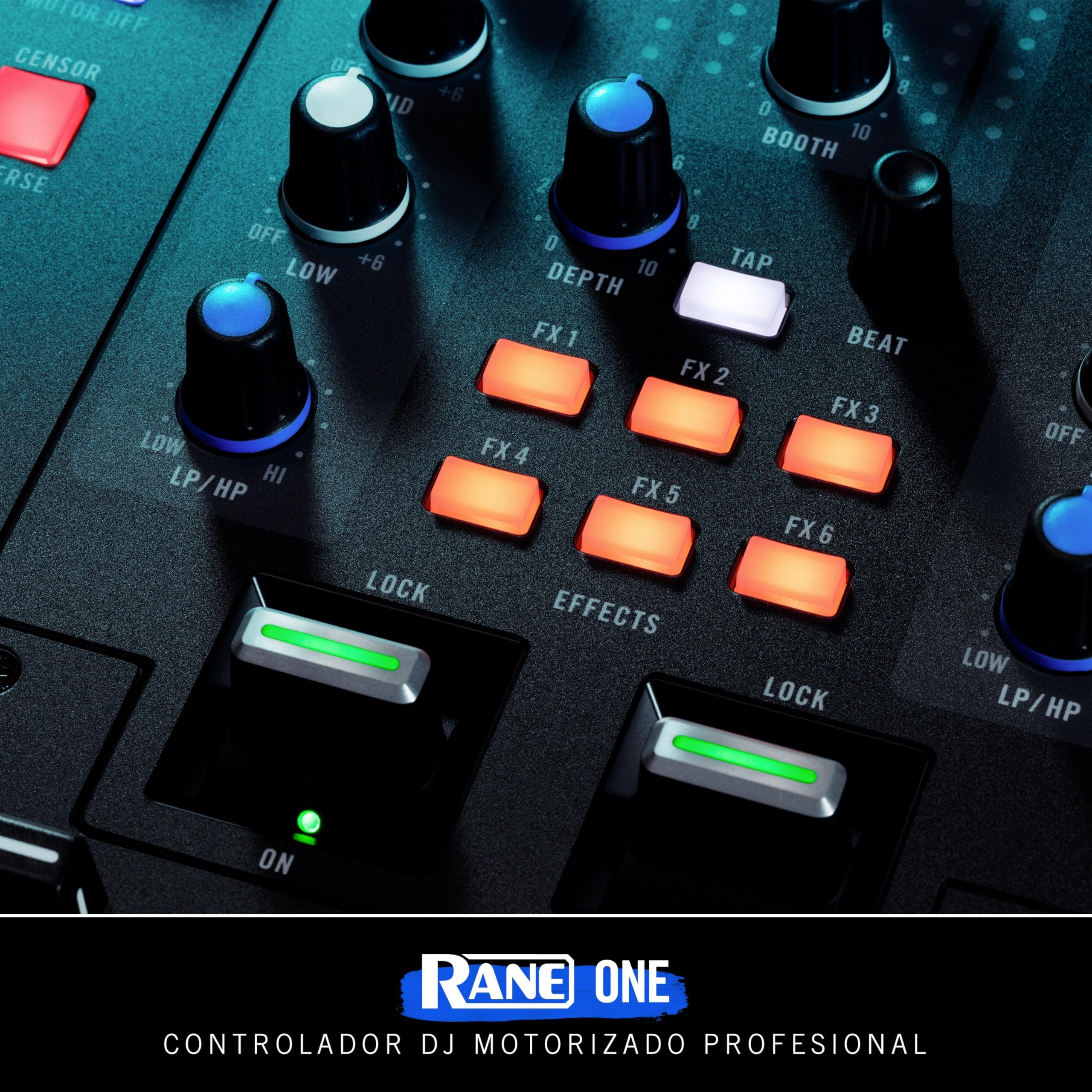 RANE ONE, Controlador DJ Profesional con Platos Motorizados de 7.2" Para Serato, Mesa de Mezclas con Serato DJ Pro Incluido, Efectos y 8 Pads