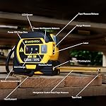 4 in 1 Laser Tape Measure with Laser Level Crosshairs|130ft/40m Laser Distance+16ft/5m AutoLock Tape | Backlit LCD Display (Ft/Inch/M/mm & Fractions) |for DIY, Interior Design (Laser Tape Measure)