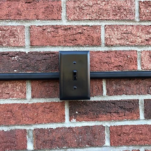 Miniatura 5 de Architectural - Placa de pared para interruptor de palanca individual  placa de interruptorcubierta negro plano el embalaje puede variar y