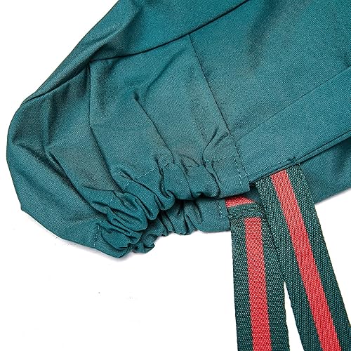 Miniatura 7 de FOHEEL Gorro de cirugía con botones y lazo para mujer, pelo largo