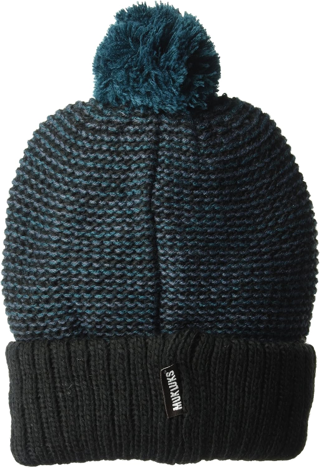 Muk Luks Men's Pom Cuff Cap-Black - Image 2