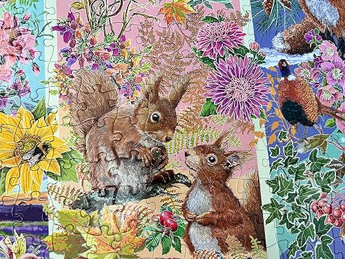 Miniatura 4 de Through the Seasons - Rompecabezas de piezas 500XL  Rompecabezas de piezas grandes  Rompecabezas sostenible para adultos  Tablero 100% reciclado