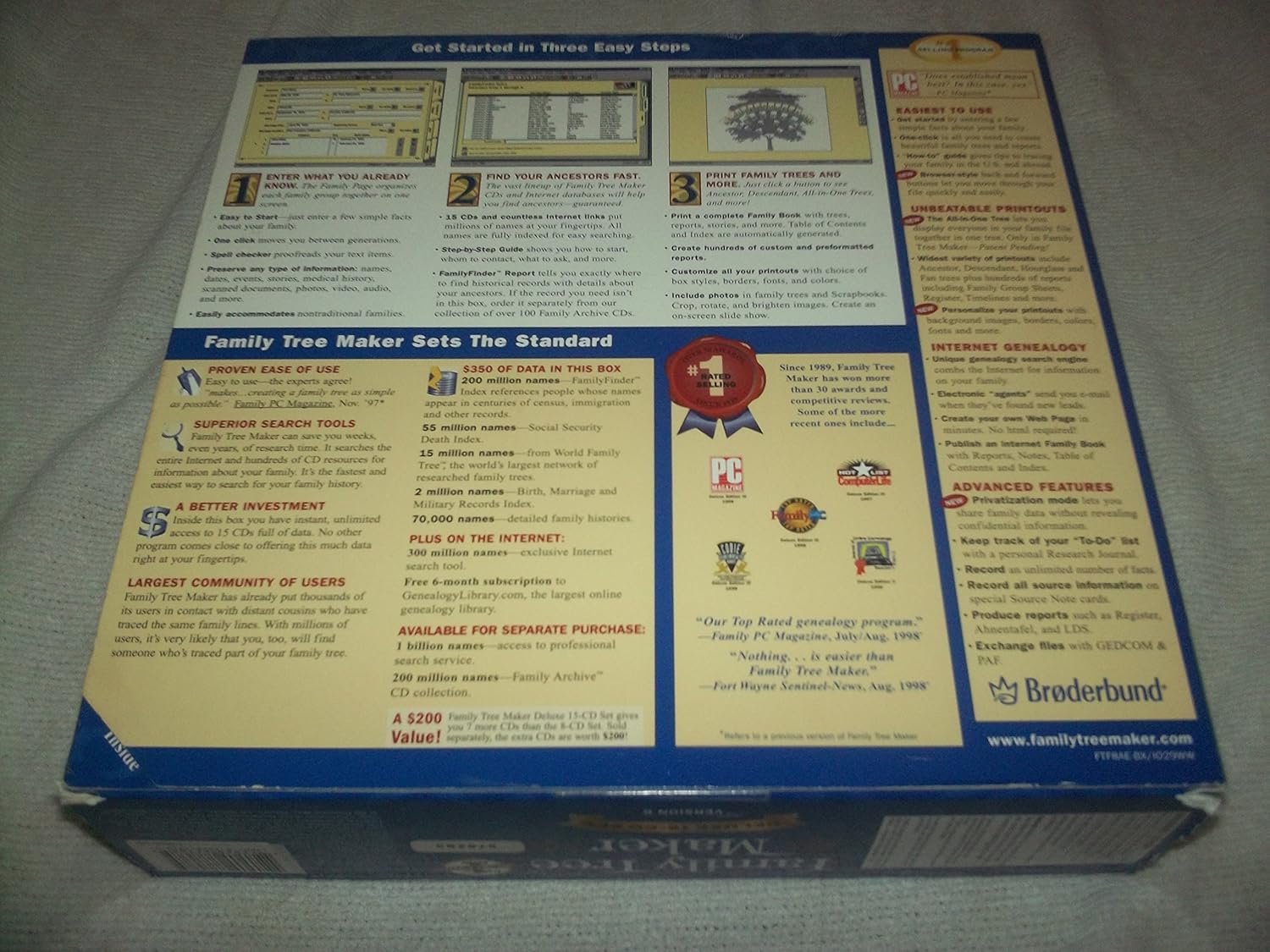 Amazon Com Family Tree Maker Deluxe 15 Cd Set Version 6