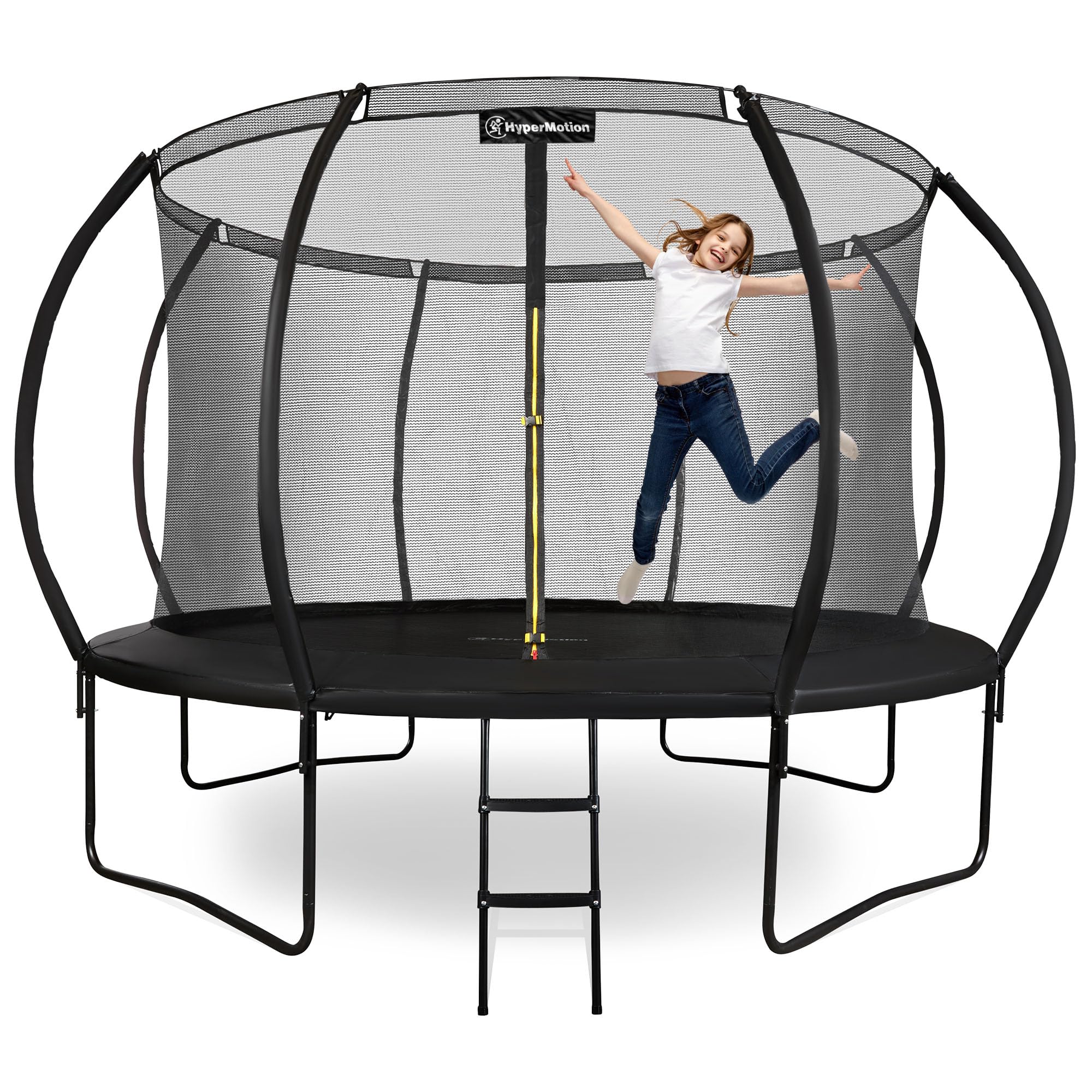Hypermotion Trampolin Outdoor Kinder 244/305 / 366/430 / 487 cm Kindertrampolin ab 3 Jahre - Schnelltrocknend und Wasserabweisend - Ausgezeichnete Sprungkraft - Gartentrampolin (Ø 366 cm / 12FT)