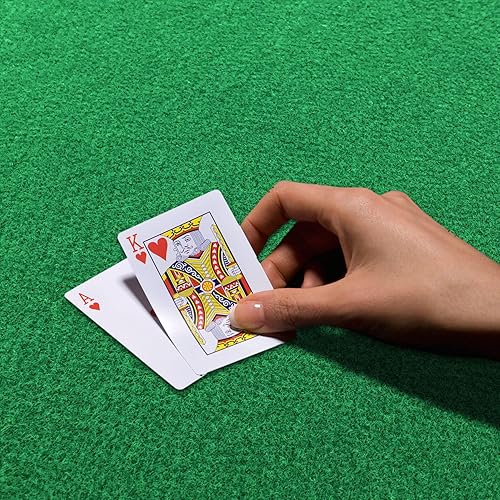 Miniatura 4 de CAIT Chapman Home Collection Funda de fieltro para mesa de juego con banda elástica para mesas redondas, hexagonales u octogonales de 35 a 45