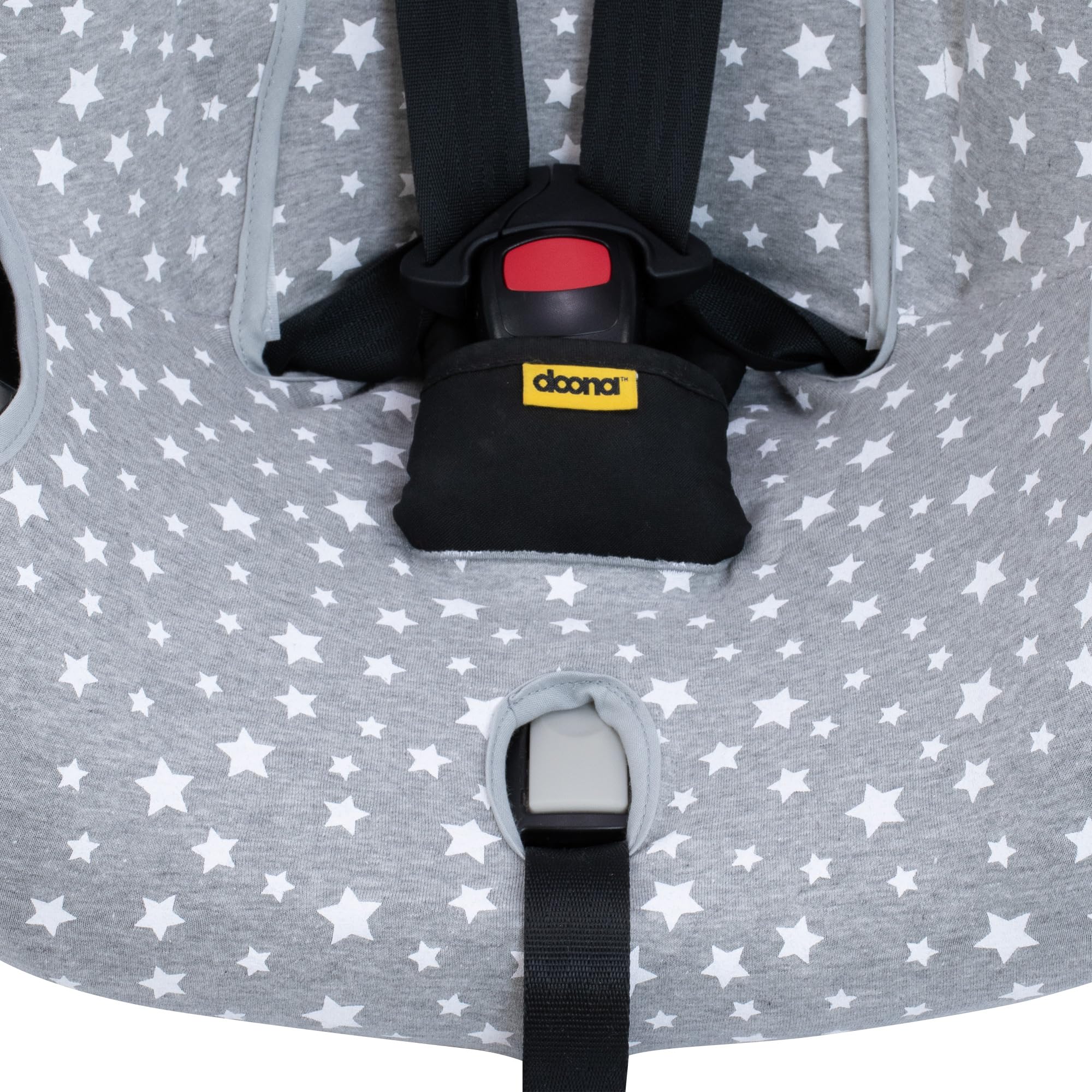 JYOKO KIDS Funda para Silla de Auto Y Cochecito Compatible con Doona, Elaborado en 100% Algodón (White Star)