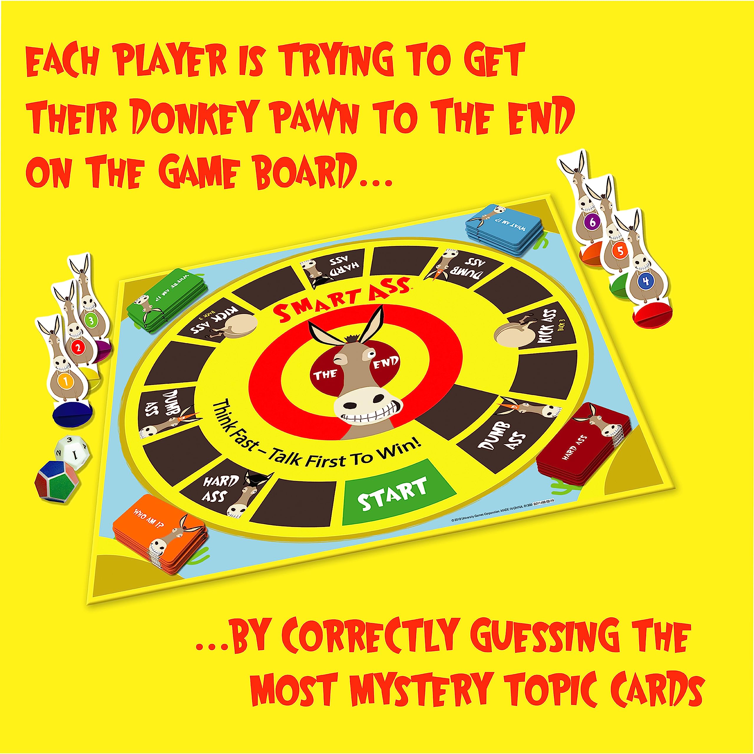 University Games Smart Ass Box-01360 Board Game