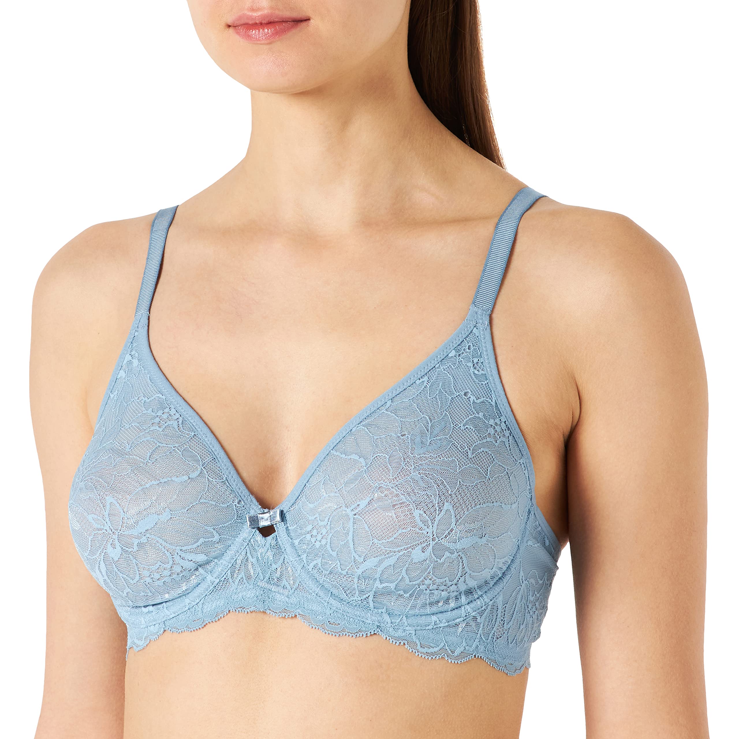 Triumph Damen Bügel-BH Amourette Charm W02, Faded Denim, 90E