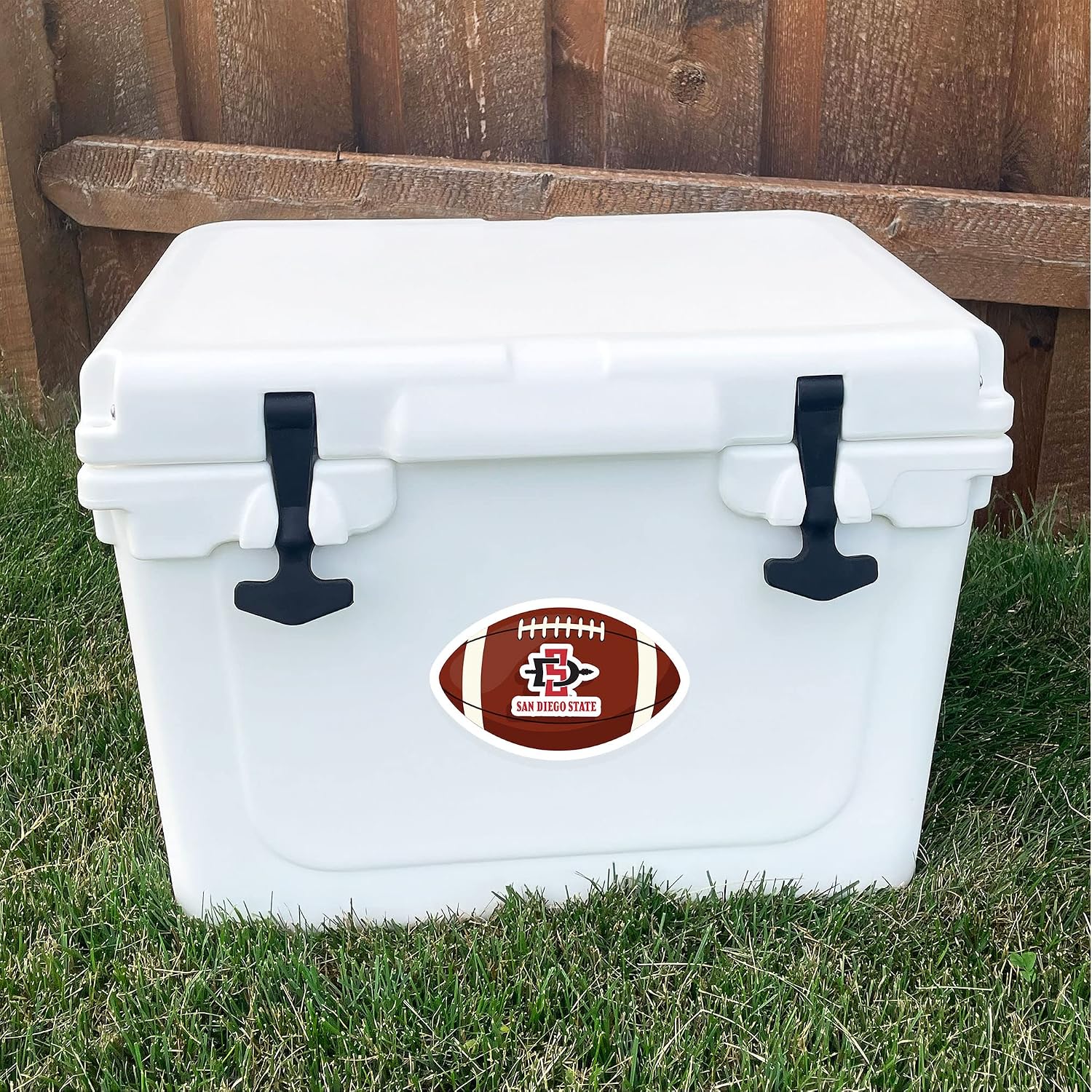 Desert Cactus San Diego State University Sticker SDSU Aztecs Vinyl Decal Laptop Water Bottle Car Scrapbook (Football Logo Sticker)