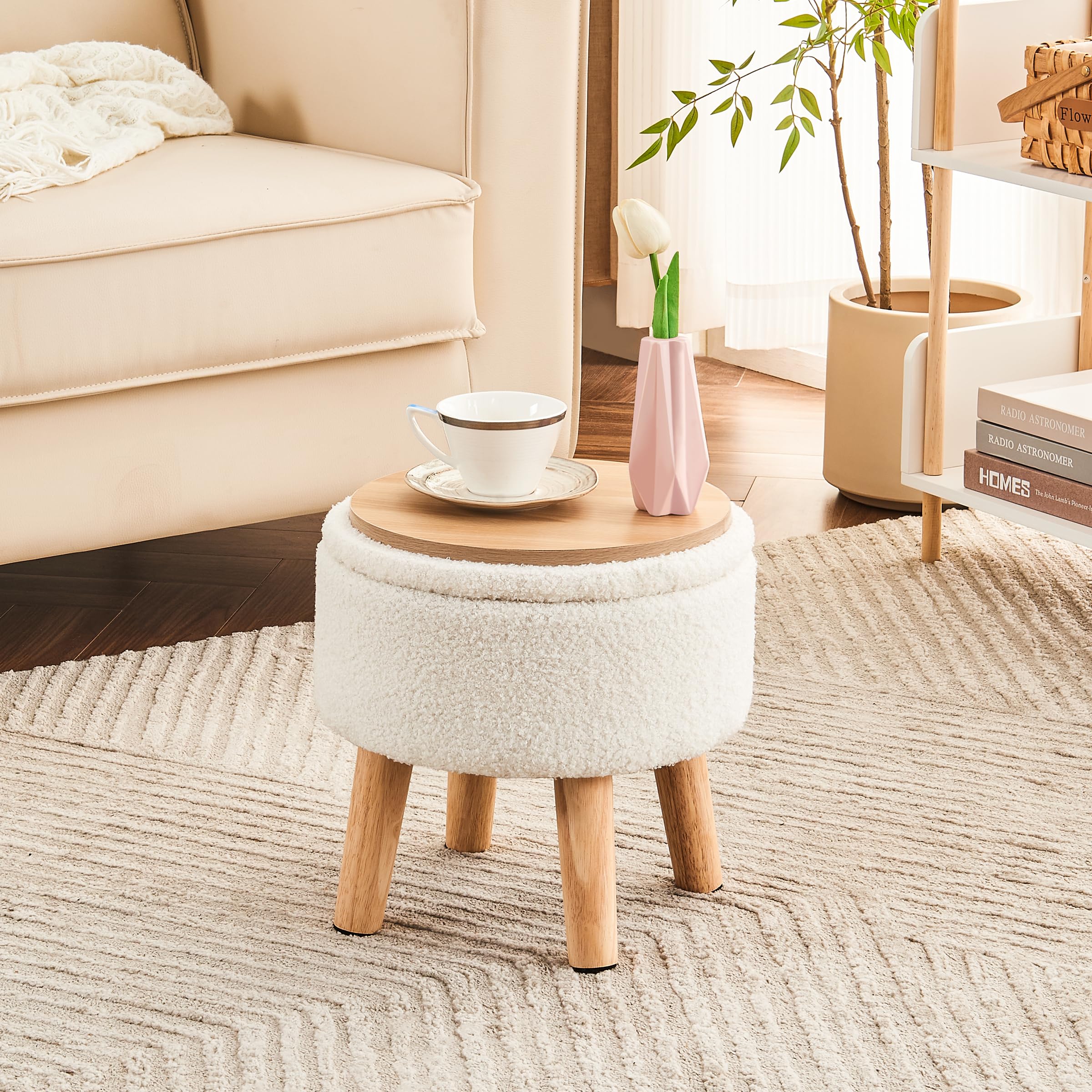 HOT Foot Stools Boucle Stool Ottoman Foot Stools Ottoman Foot