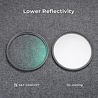 Vista 4 de K&F CONCEPT 67 mm Filtro de Protección de Lente MCUV 18 Multi-Capa Filtro UV de Lente de Cámara Ultra Delgado con Paño de Limpieza (Serie K)