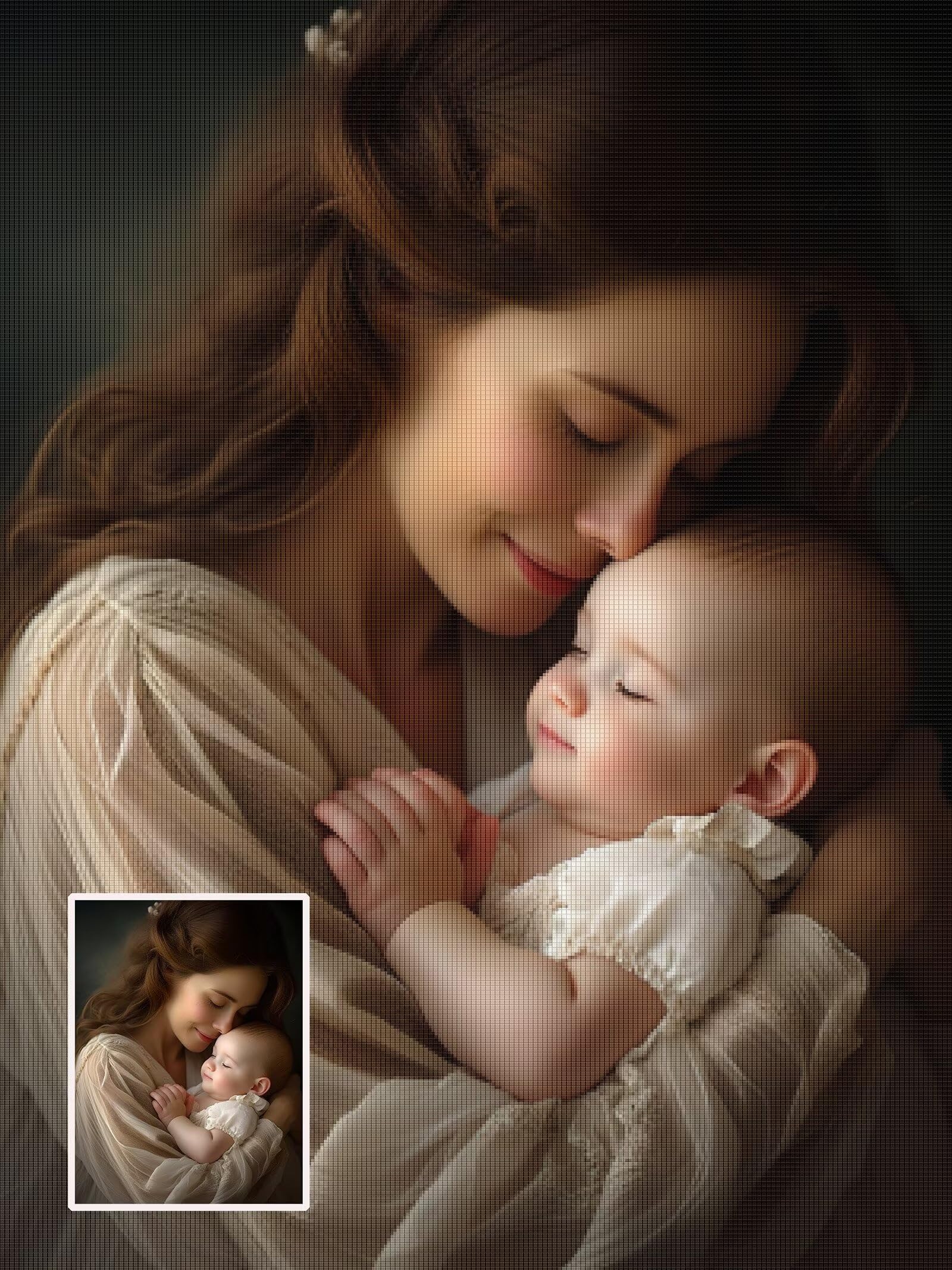 Diamond Painting Personalizzato, 5D DIY Diamond Painting Kit Completo Personalizzato, Kit per Pittura Diamante Personalizzati Con Foto, Mosaico Personalizzata Regalo per Arte Domestica 60x60cm L-251