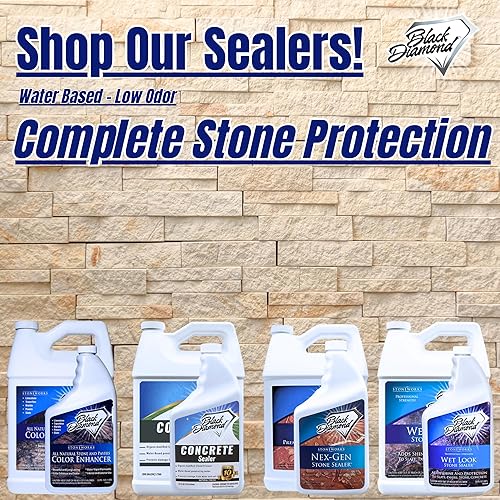 Miniatura 7 de Sellador de granito Black Diamond Stoneworks, penetrante, sella y protege granito, mármol, travertino, piedra caliza y lechada 16 onzas, con