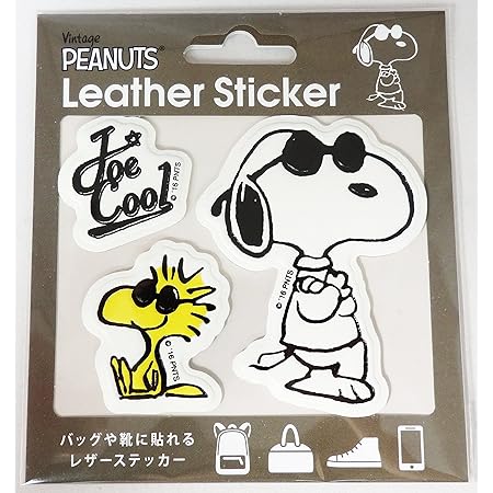 Amazon S C 貼ってはがせる レザーステッカー Smc11 スヌーピー ジョークール シール ステッカー 文房具 オフィス用品