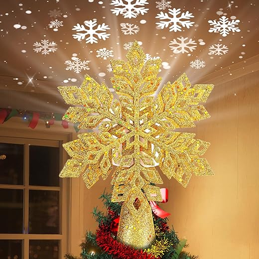 Christmas Tree Topper Star 7" 10LEDs Lighted Star Tree