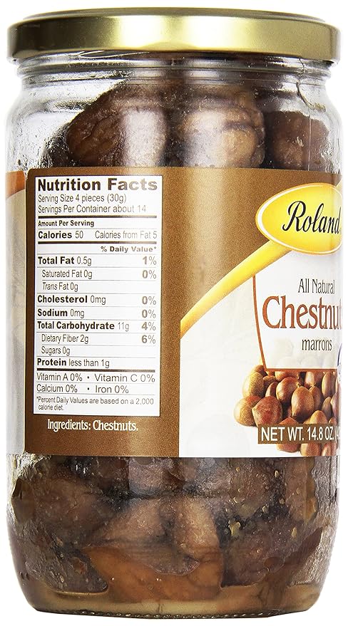 Castañas Asadas Roland Foods, Frasco 14.8 Onzas miniatura 3