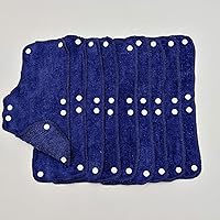 Vista 19 de Banda de sudor beige para casco de terciopelo lavable, forro de algodón de rizo NAEE a presión (6 piezas)