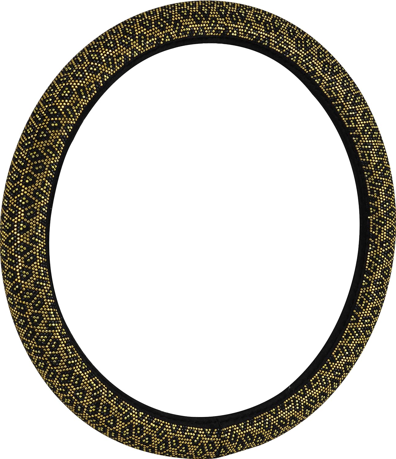 BELL Automotive 22-1-97182-9 Universal Studded Gem Hyper-Flex Core Steering Wheel Cover, Cheetah