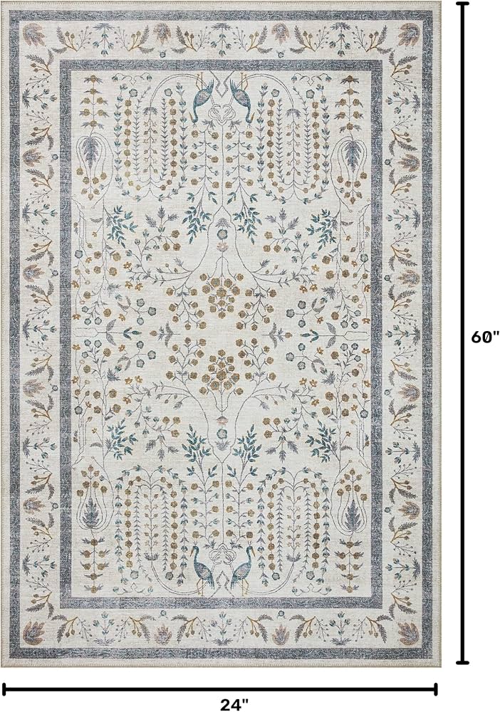 Amazon.com: Loloi Rifle Paper Co Maison Wisteria Cream 2'-0