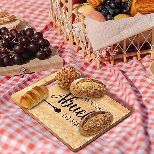 Miniatura 3 de FONDCANYON Abuelo Gifts - Tabla de cortar de bambú, regalo para abuelo español, decoración de cocina