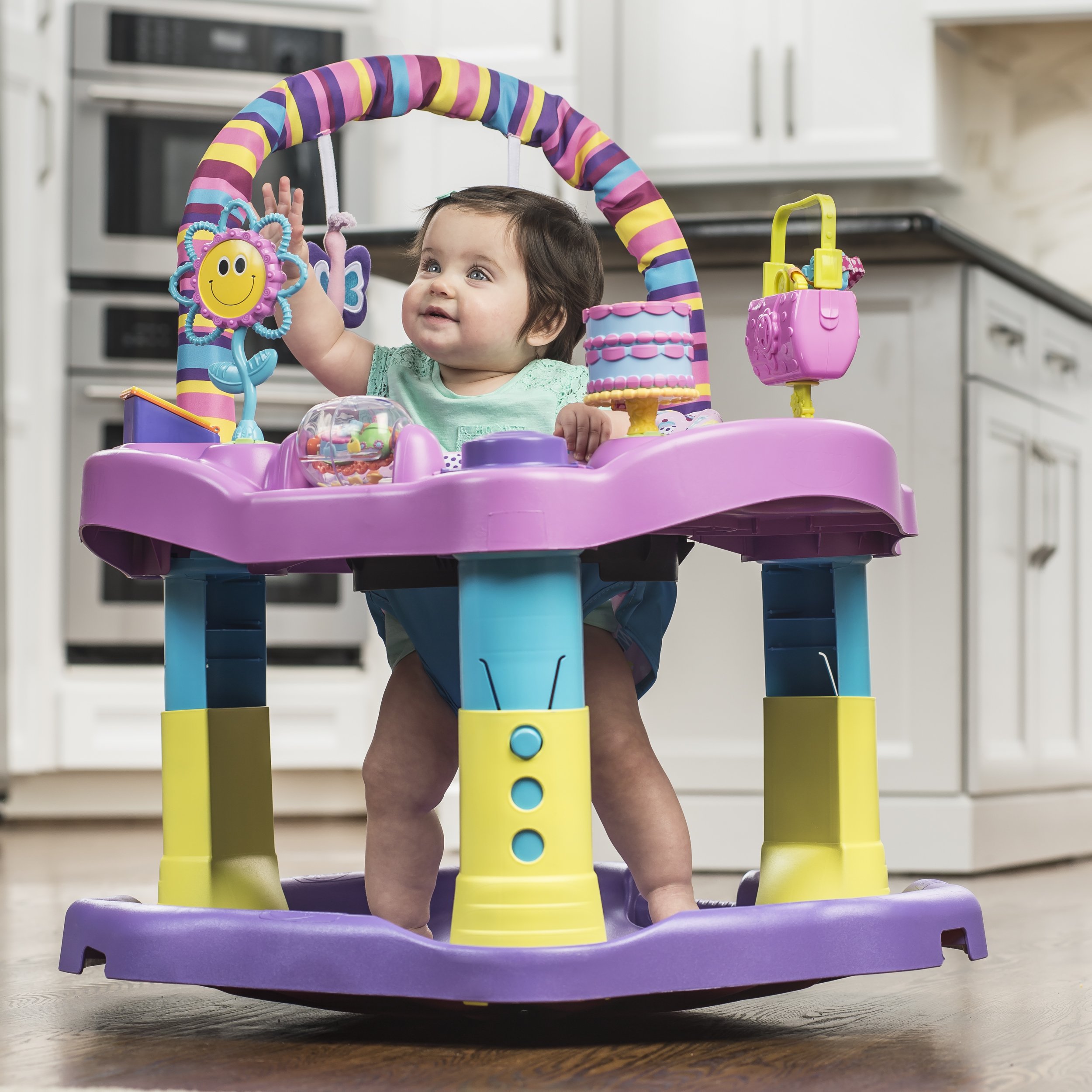 Evenflo Exersaucer Bouncing Activity Saucer Sweet Tea Party product thumbnail 4