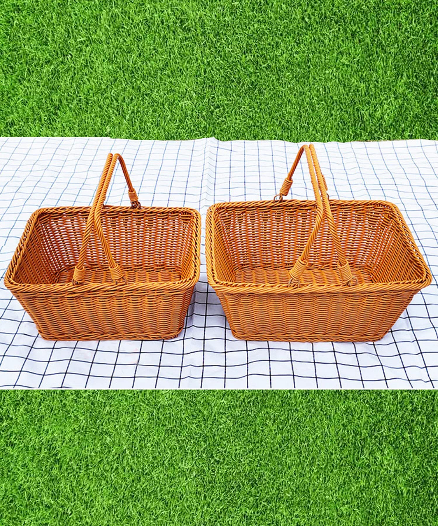 さくら様オーダーゴミ箱、ピクニックかご完成品
