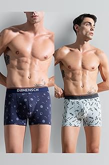 - Pack of 2 Regular Fit Printed Cotton Blend Anti-Bacterial Moisture Wicking Breathable Microfiber Waistband Stretchable Deo Cotton Trunk for Men