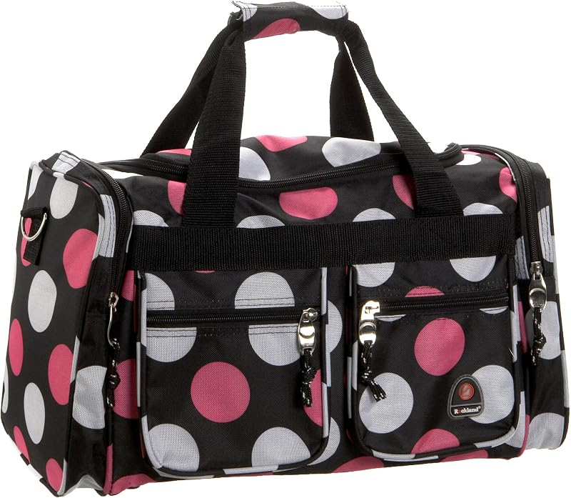 19" Polyester Duffel Bag, New Multi Pink