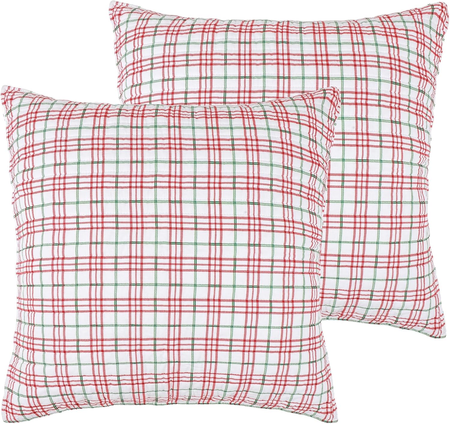 Levtex Home - Merry Mountains - Holiday Throw (50x60in.) - Green White Red Brown - Reversible - Cotton