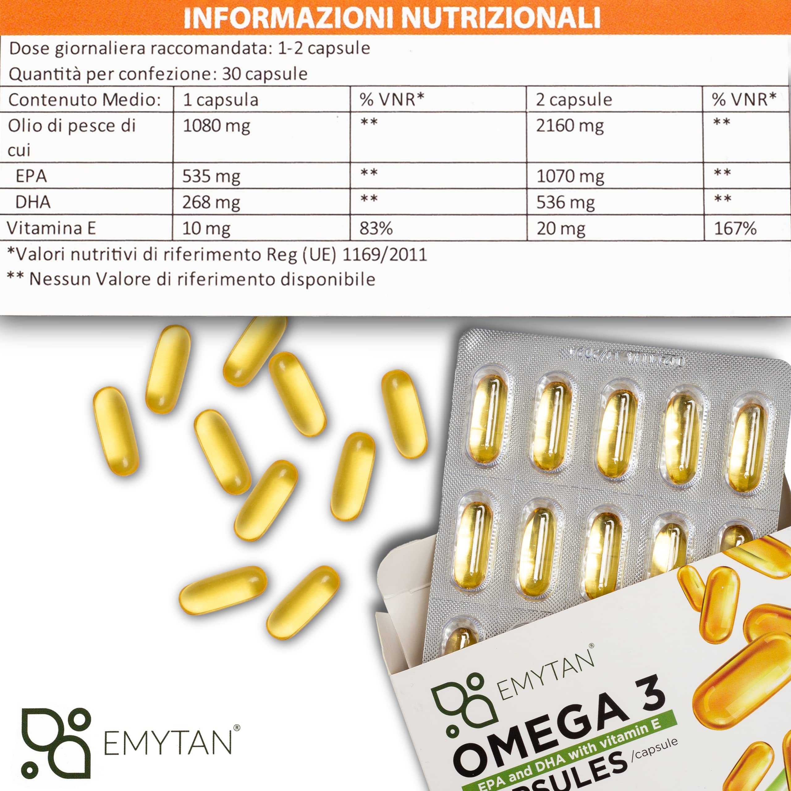 Omega 3 1000mg - 360 Softgel di Olio di Pesce (per 1 Anno) - Omega-3 Fonte di Acidi Grassi Essenziali EPA e DHA - Omega3 Olio Di Pesce Inodore e Senza Retrogusto - Integratore Omega 3 Senza OGM