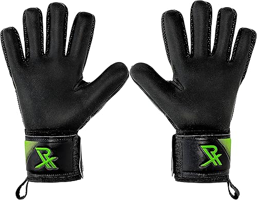 Miniatura 4 de Rectrix Guantes de portero audaces  Protección para guardar los dedos  Látex alemán  Corte negativo  Tallas para jóvenes y adultos  para fútbol