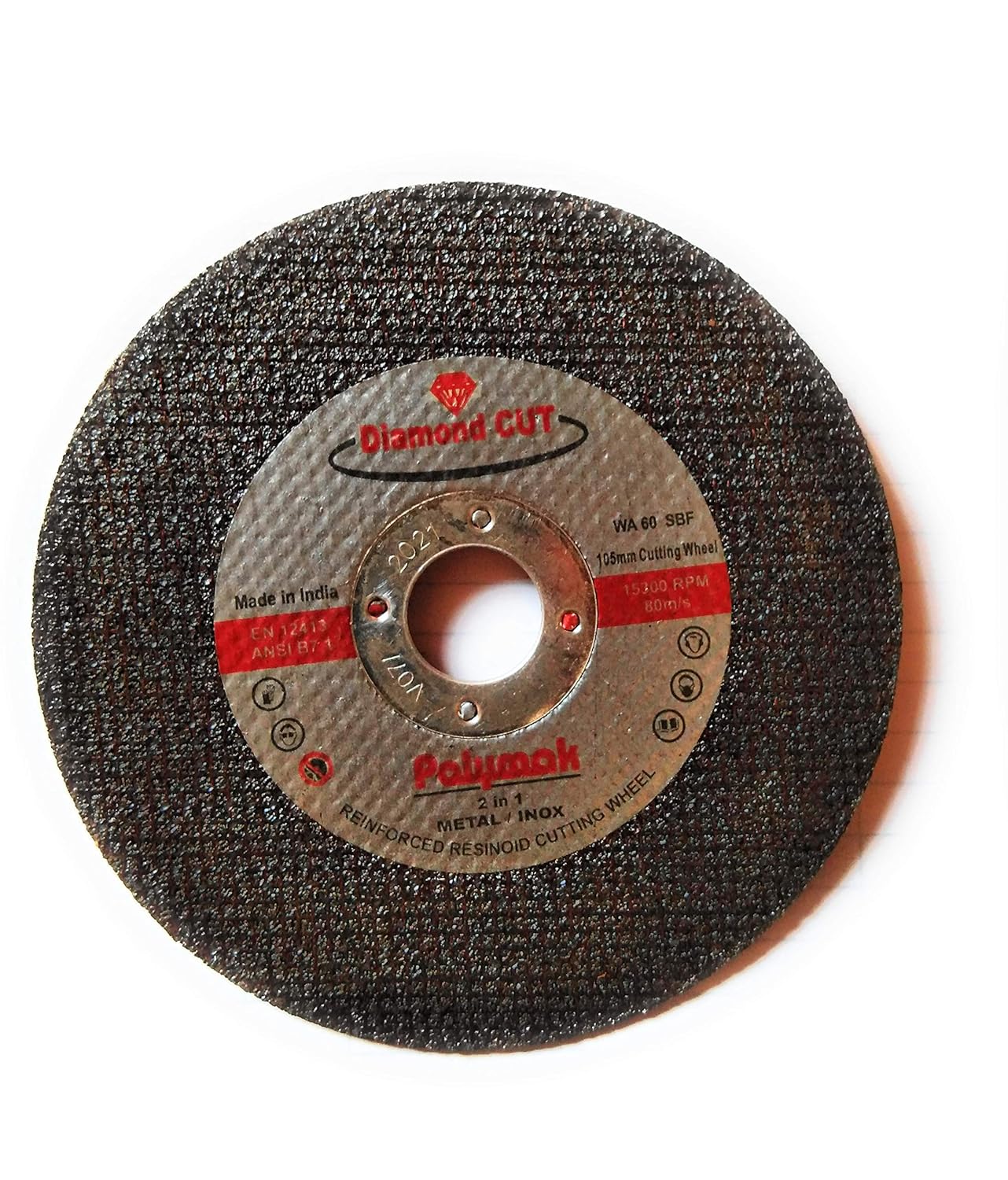 Polymak AG4 Cutting Wheel 4 Inch Green 105 X 1 X 16 mm Cut Off