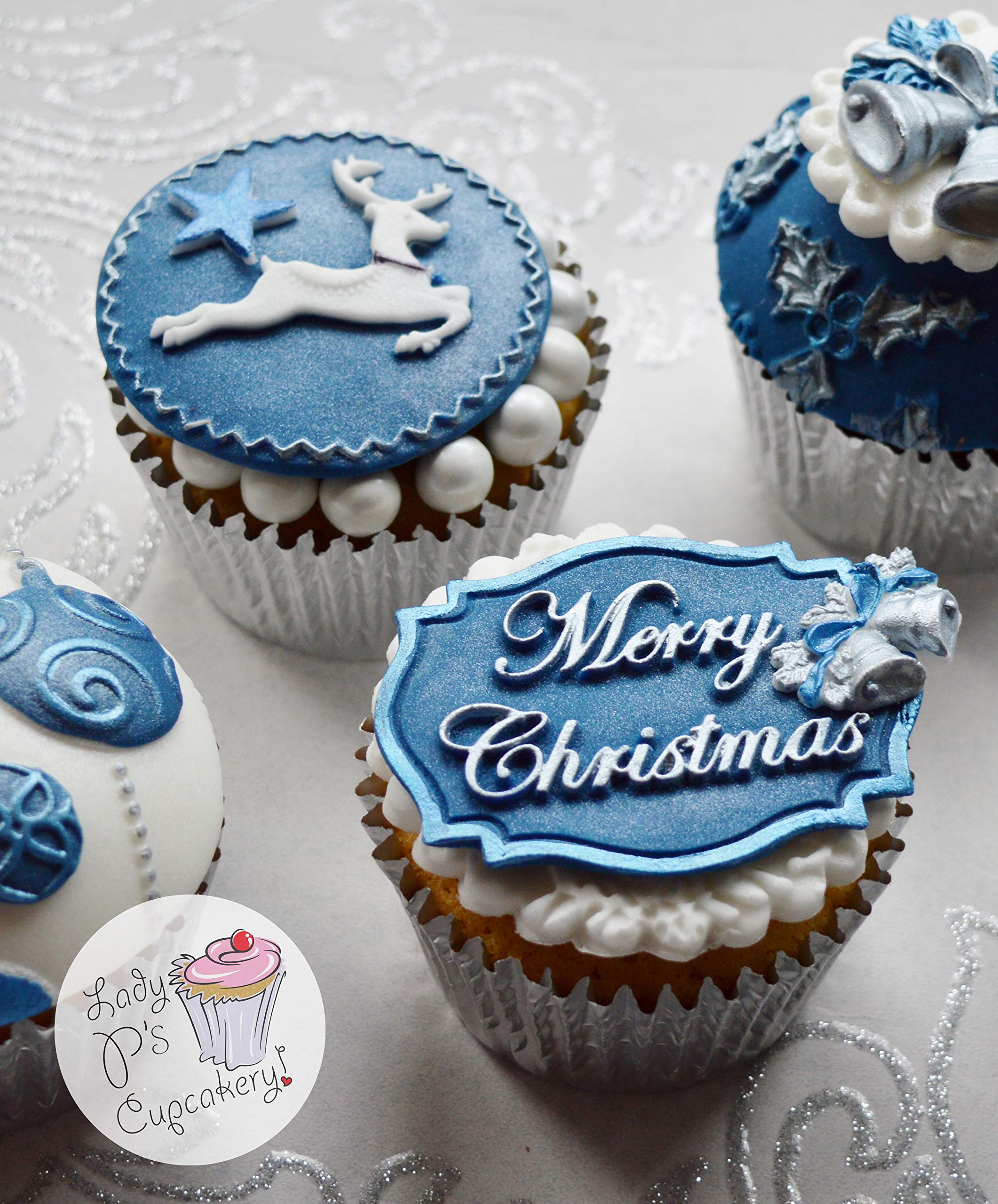 Stampo In Silicone Per Merry Christmas - Per Torte, Biscotti, Cioccolato E Argilla - Approvato FDA, UK