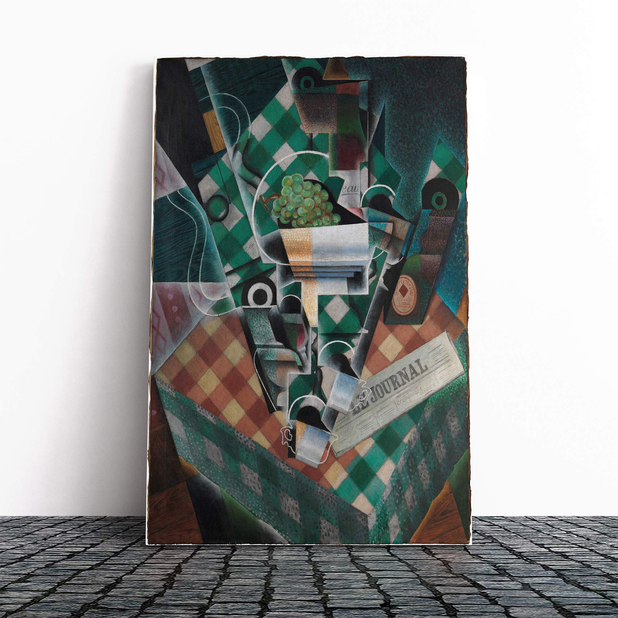 Juan Gris Still Life (6) Canvas Print | Gallery Wrapped 30mm Frame Wall Art | 20x14 inches | Ready to Hang | Modern Still Life Picture | Living Room Bedroom Lounge Office