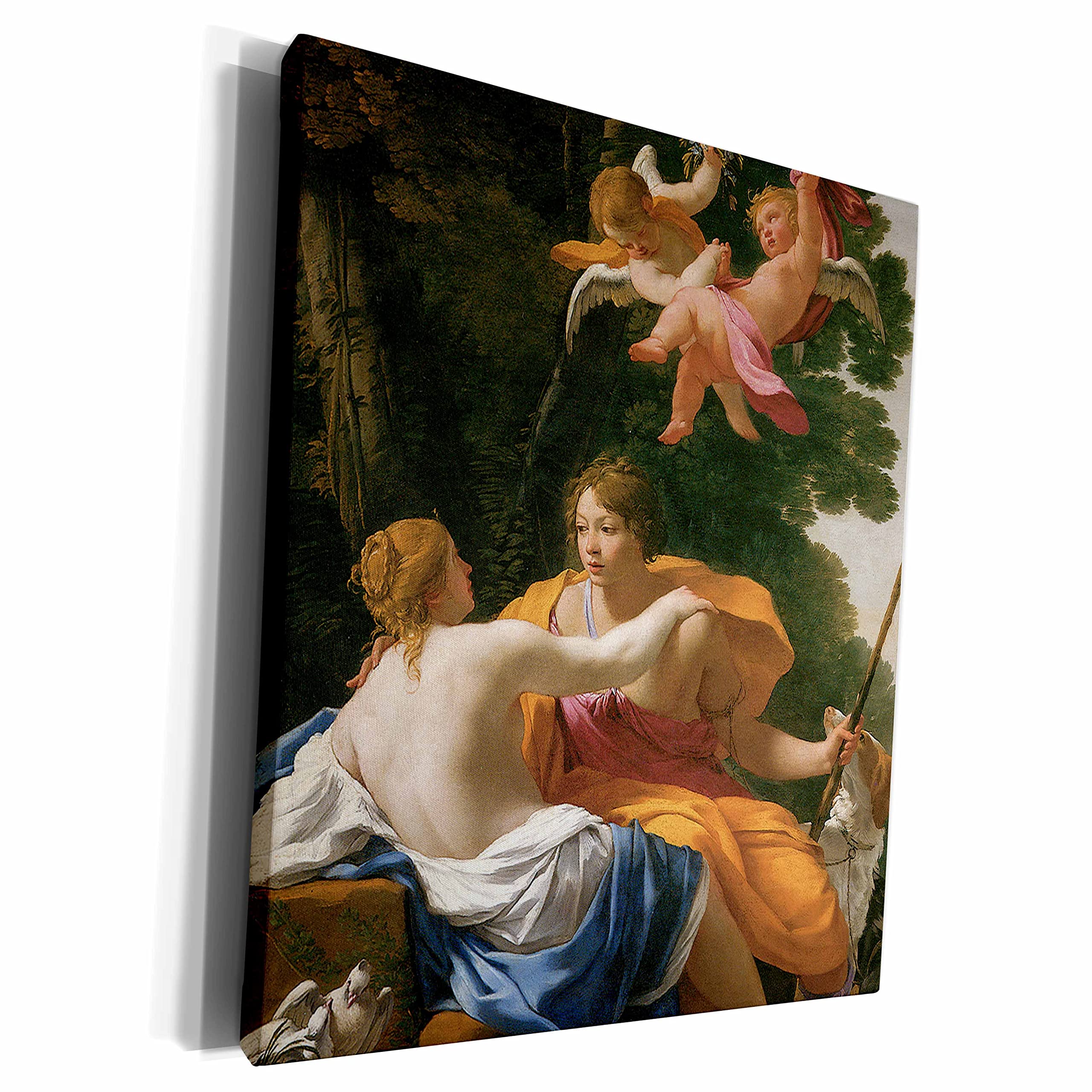 3dRose Venus and Adonis by Simo Vouet - Museum Grade Canvas Wrap (cw_127214_1)
