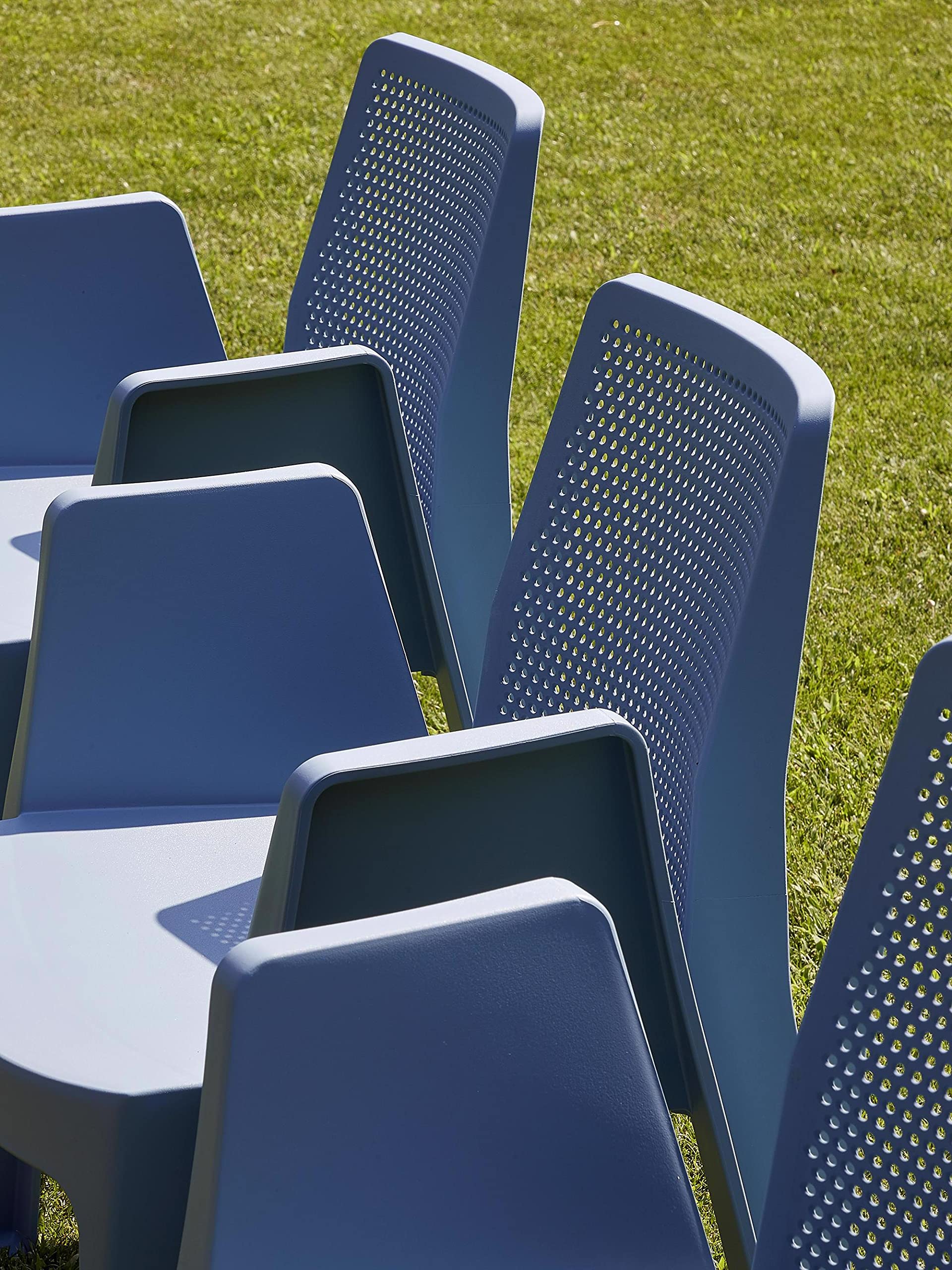 GARBAR Play Set 2 Silla con Brazos Exterior | jardín, terraza, balcón, Picnic, Camping, Catering, Eventos, reuniones | diseño, Ligero, apilable | Chocolate