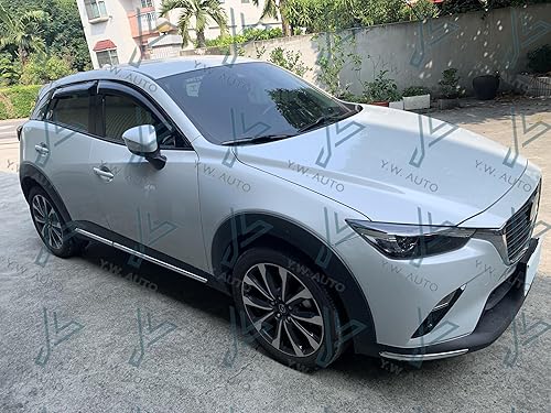 Miniatura 3 de Visera de ventana para Mazda CX-3 2016-On con protección contra el clima, protector contra la lluvia, deflector de ventilación