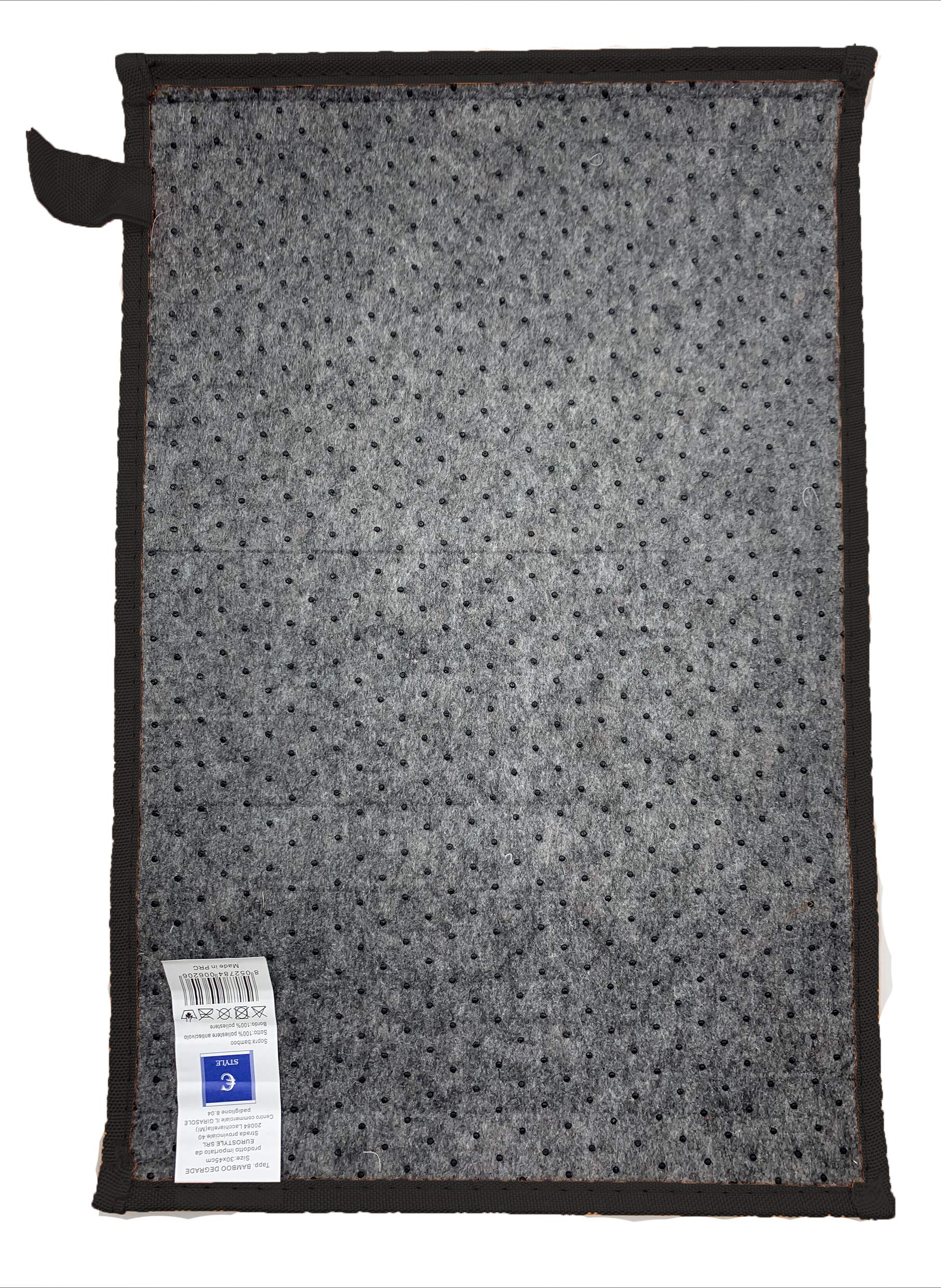 Amazon.de: Bambus-Teppich aus Holz, rutschfest, waschbar, 50 x 175 cm,  Schwarz