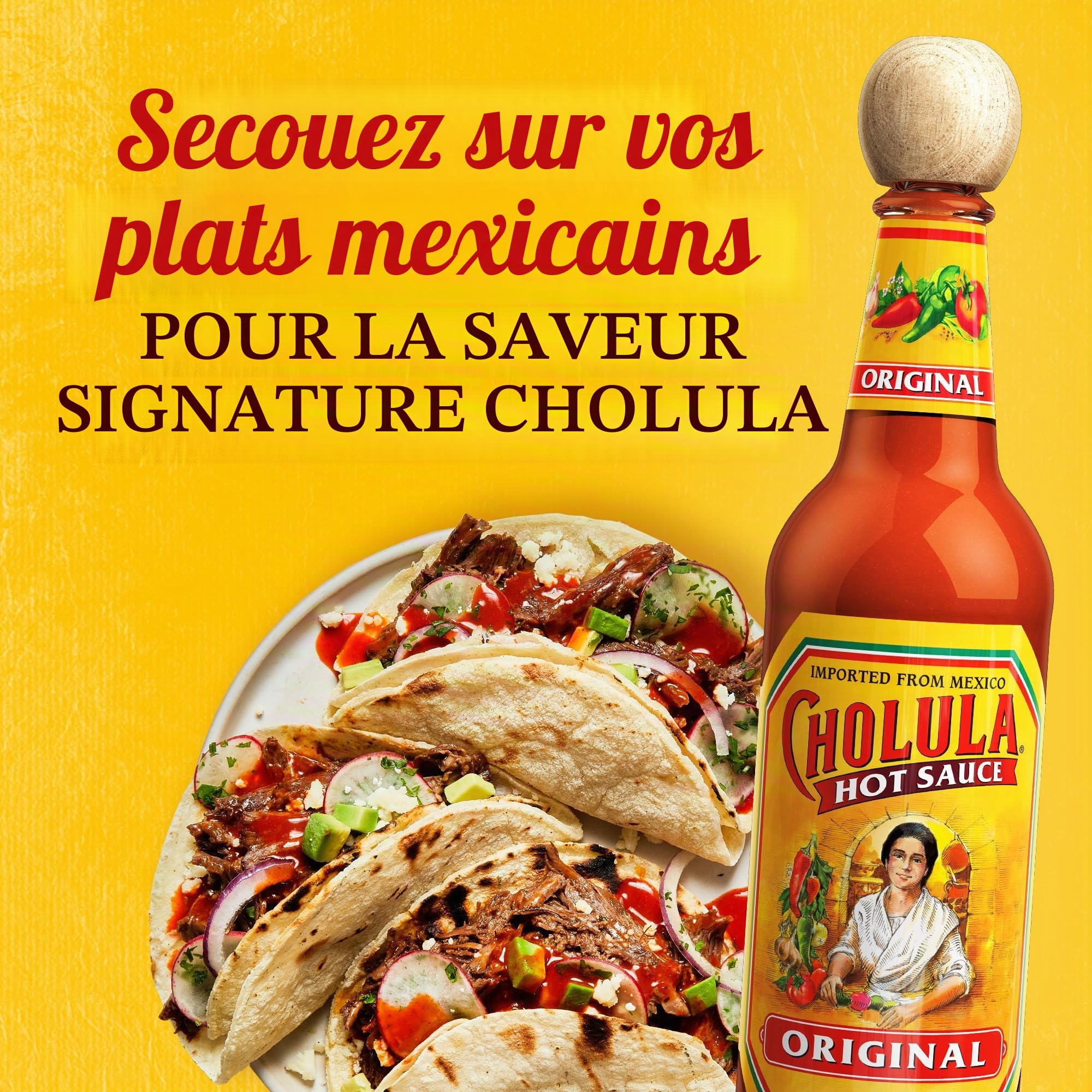 Cholula Original Hot Sauce, 150ml, Pack of 12,680197