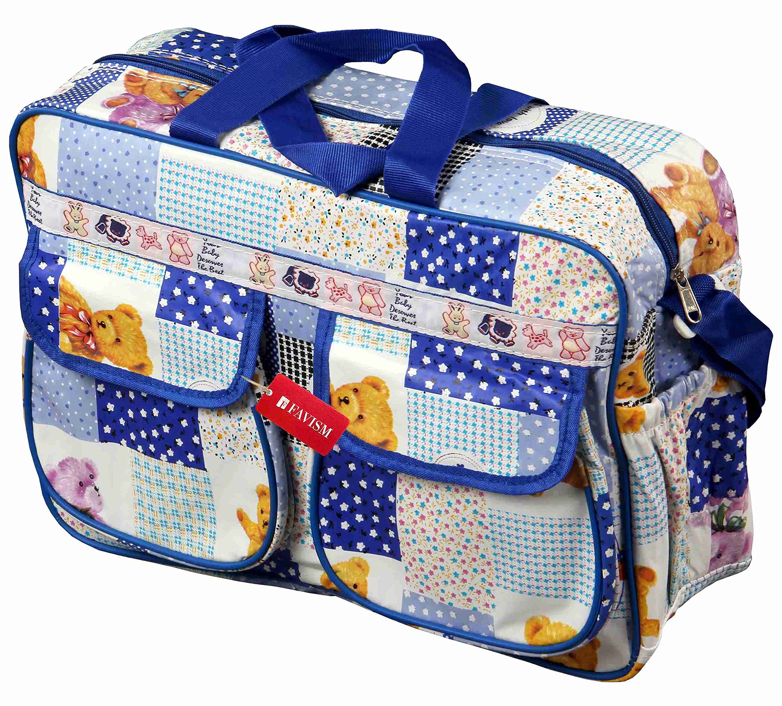 FAVISM Diaper Bag for Mother or Baby Multi Purpous Accessories Bag - Blue. (Unisex)