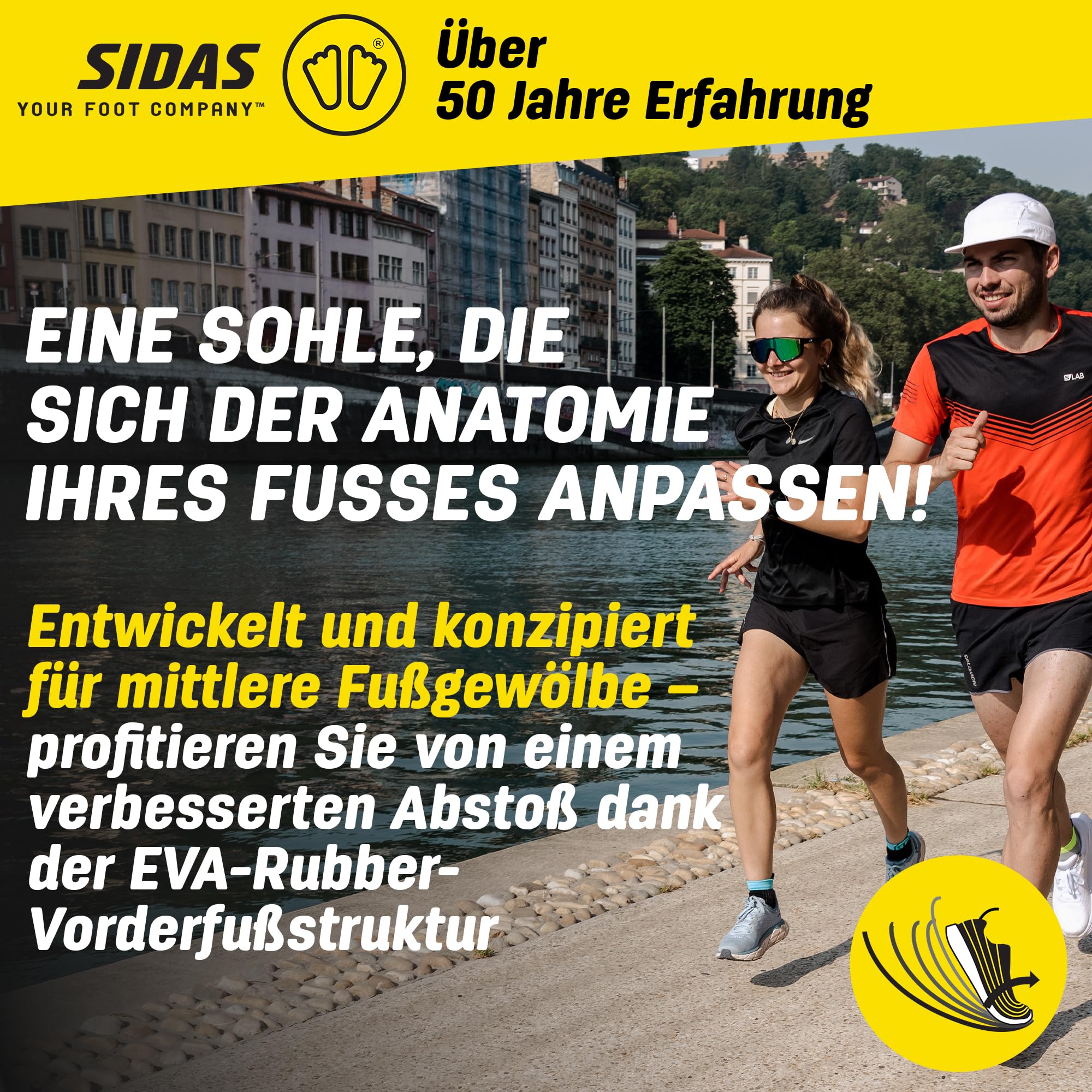 Sidas 3feet Activ' Mid Einlegesohlen/Sportschuhe, Unisex, Erwachsene, Grün, klein
