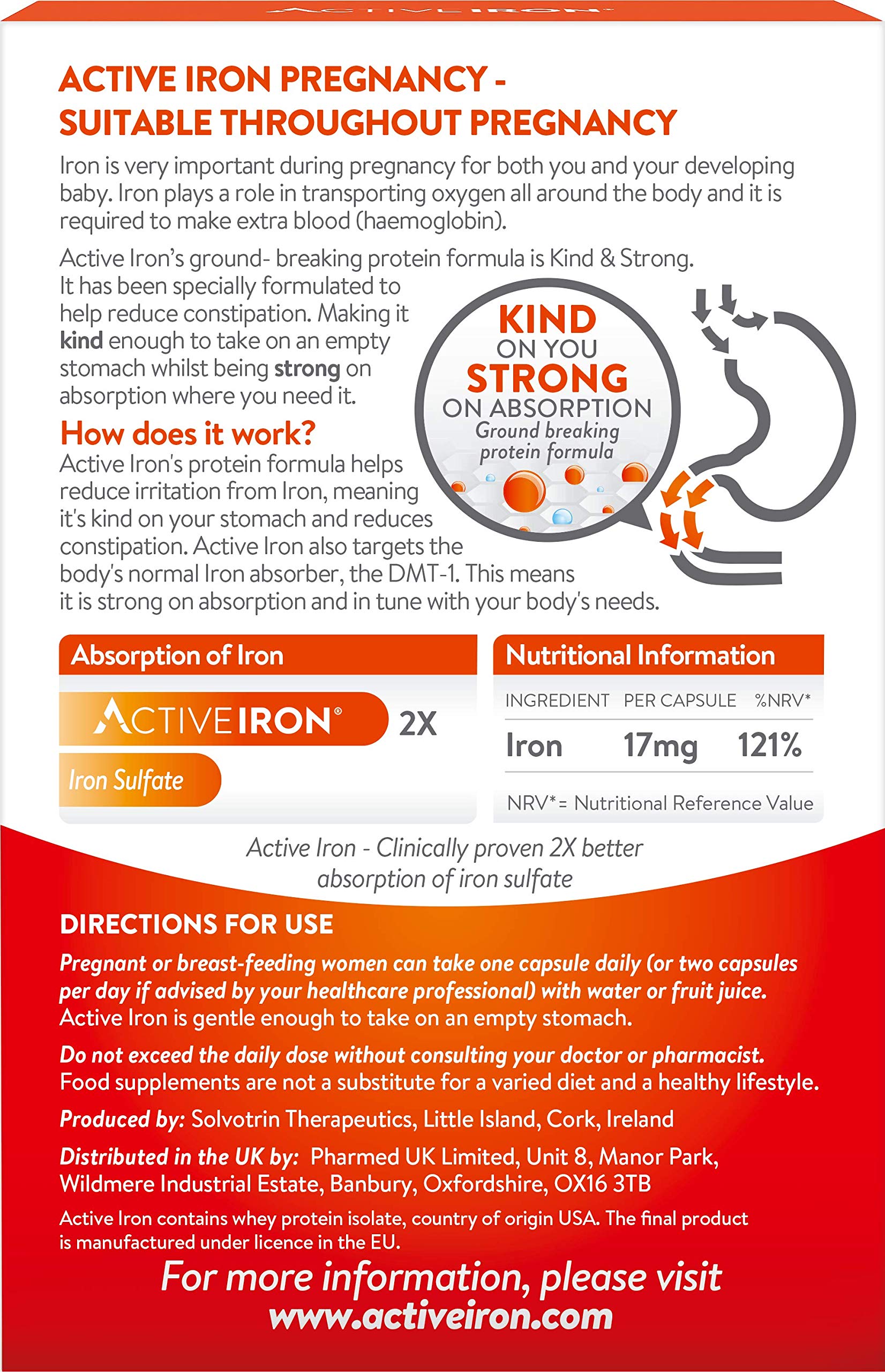 Active Iron Pregnancy & Breastfeeding 30 Iron Capsules Iron